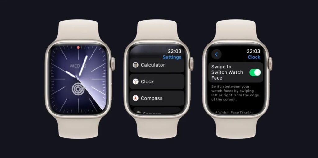 watchOS 10.2'de, Apple Watch kadranları arasında kolay kaydırma nasıl etkinleştirilir?