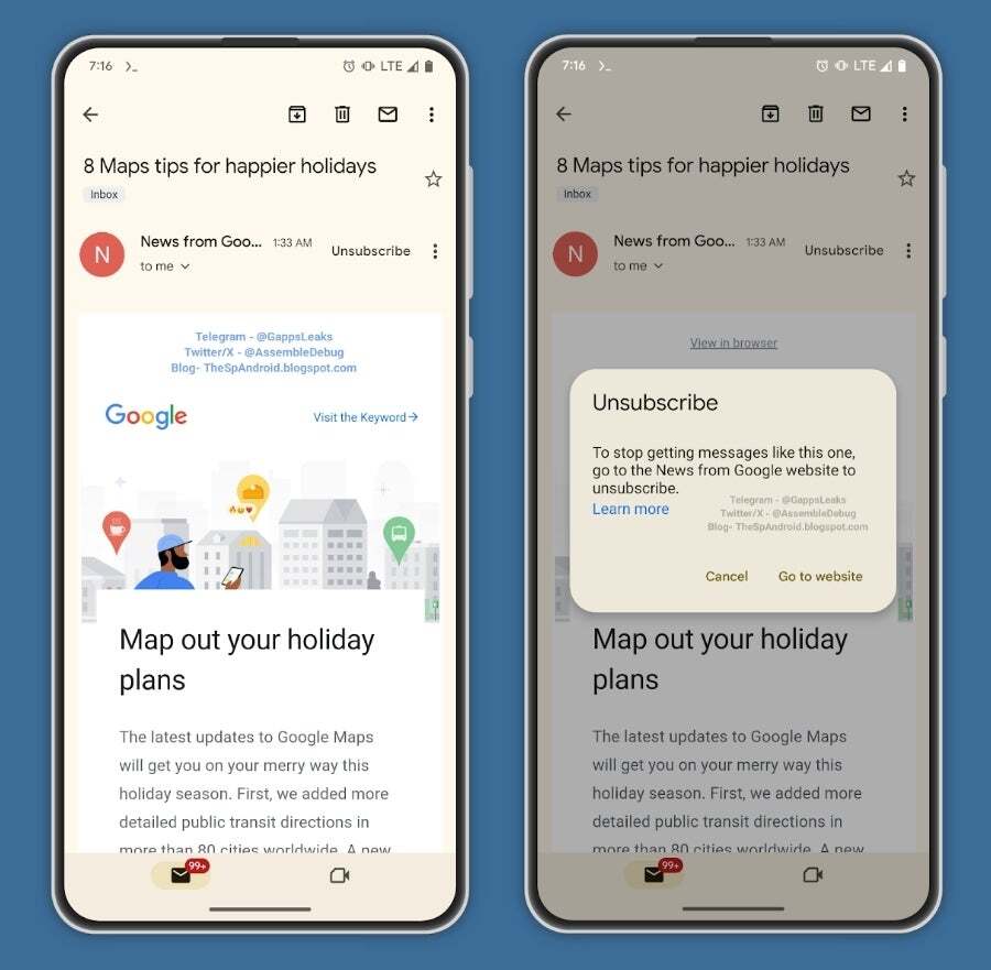 Android'de Gmail Kolaylığı: Abonelikten Çıkma Butonu Artık Bir Dokunuş Uzaklıkta!