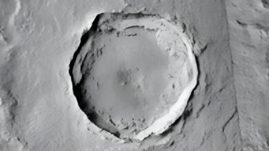 Corinto crater on Mars. (NASA)