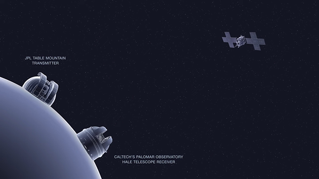 Uzay aracı ve teleskop temasının çizimi. (NASA Jet Tahrik Laboratuvarı)
