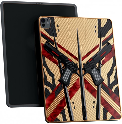 Caviar'ın Deadpool'dan İlham Alan iPad Pro 2024 Criss-Cross'u 24K Altınla Geliyor!