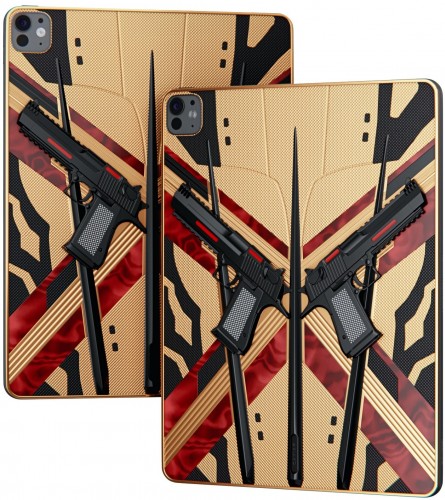 Caviar'ın Deadpool'dan İlham Alan iPad Pro 2024 Criss-Cross'u 24K Altınla Geliyor!