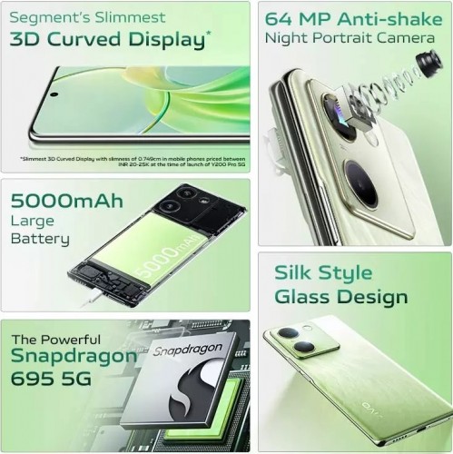 Vivo Y200 Pro, Snapdragon 695, 120 Hz OLED Ekranla Geliyor!
