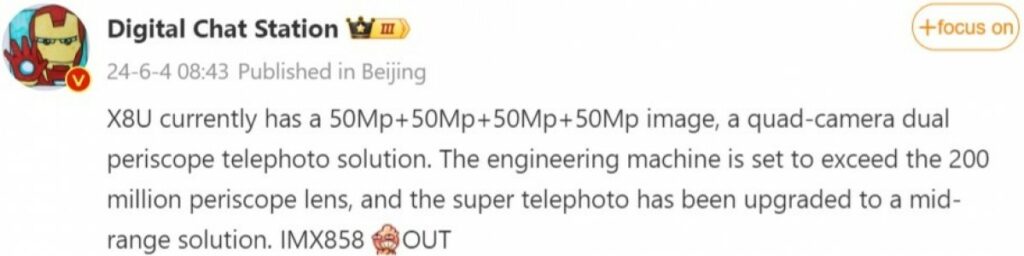 DCS'nin Weibo postası (Çince'den çevrildi)