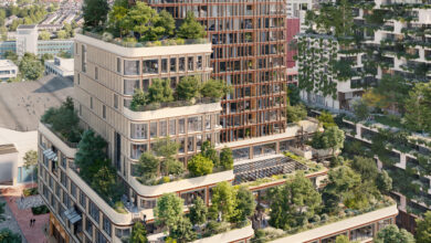 Utrecht'te dikey orman konseptli bina projesi tamamlanıyor