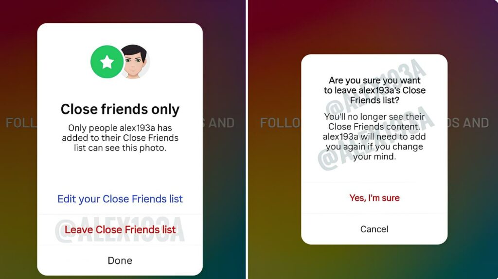Instagram Yakın Arkadaşlar özelliği güncelleniyor: Artık listeden kendi isteğinizle çıkabileceksiniz